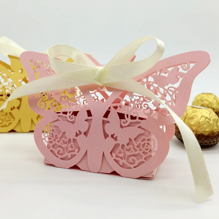 20 шт./компл. роскошная коробка для шоколада SweetMade декоративная бумажная пустая с