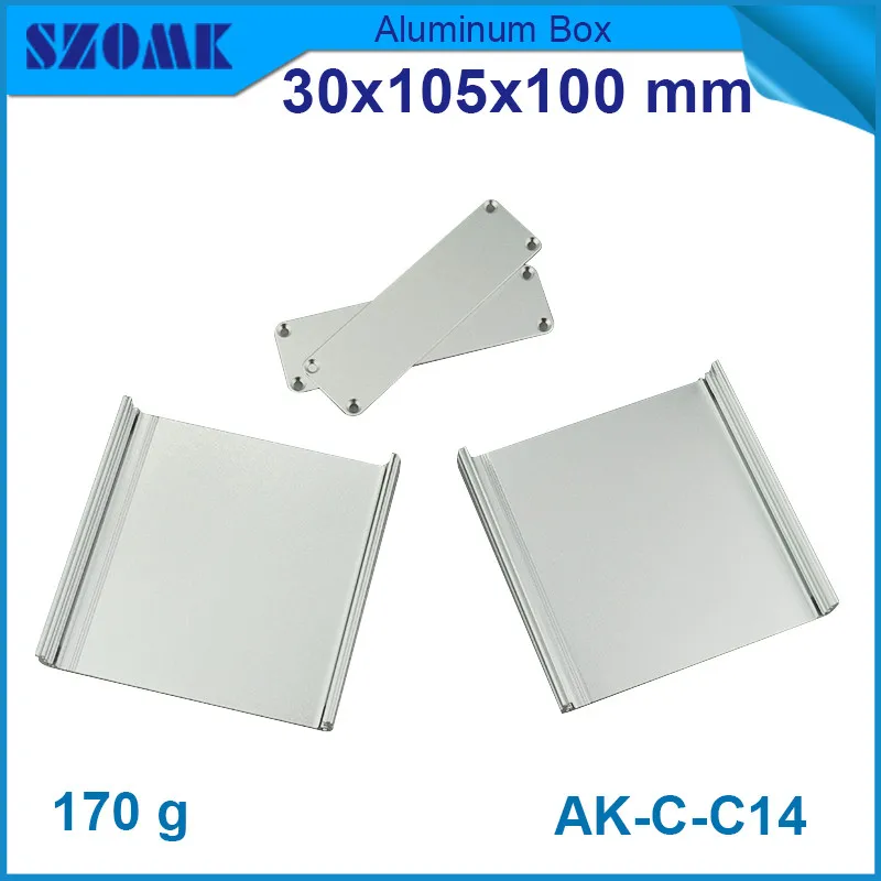 Фото 4 шт./лот Электрический алюминиевый корпус szomk для diy pcb широкий 30*105*100 мм 4 шт./лот Электрический алюминиевый корпус szomk для diy pcb широкий 30*105*100 мм