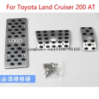 for toyota land cruiser 200 at auto transmission accelerator brake footrest pedal pedales stickers plate pads car styling