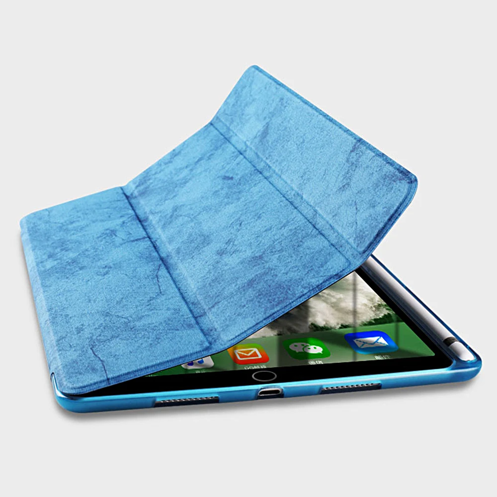 Ультра тонкий чехол для смарт-телефона iPad Pro 10 5 из искусственной кожи с