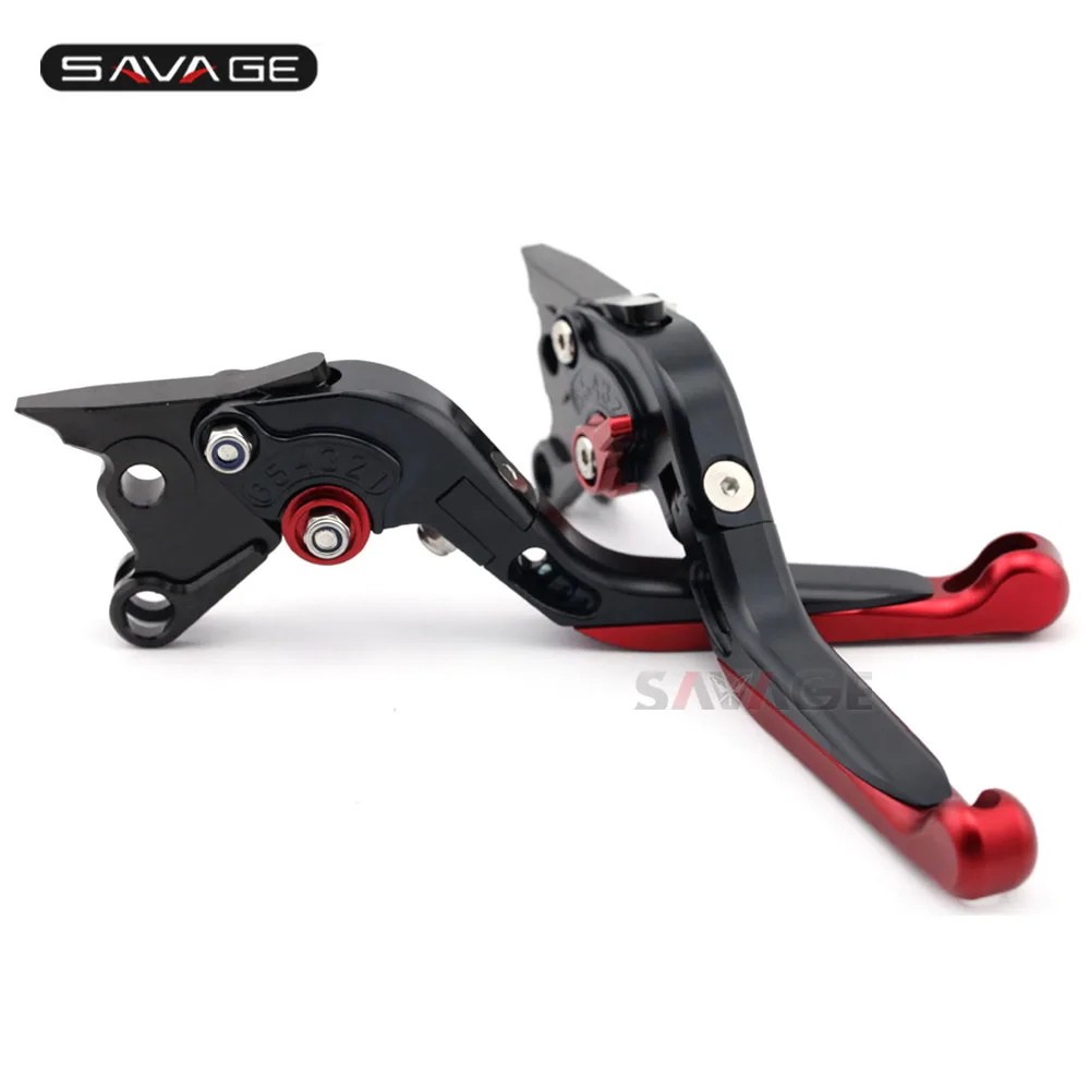 Black Red Тормозной рычаг сцепления для поездок на мотоцикле DUCATI Монстр S4/S4R/900/1000, Multistrada 1000/1100 S2R 1000 мотоциклетные регулируемые Складные Выдвижные - Цвет: Black Red