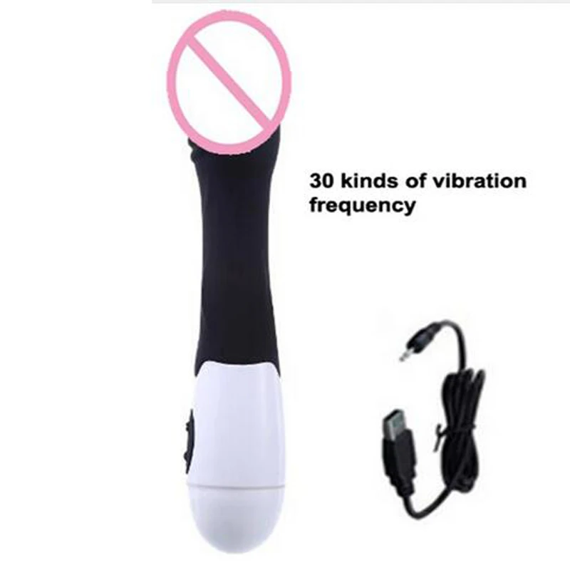 Фаллоимитатор G spot вибратор палочка Стимулятор клитора силиконовый 30 скоростей