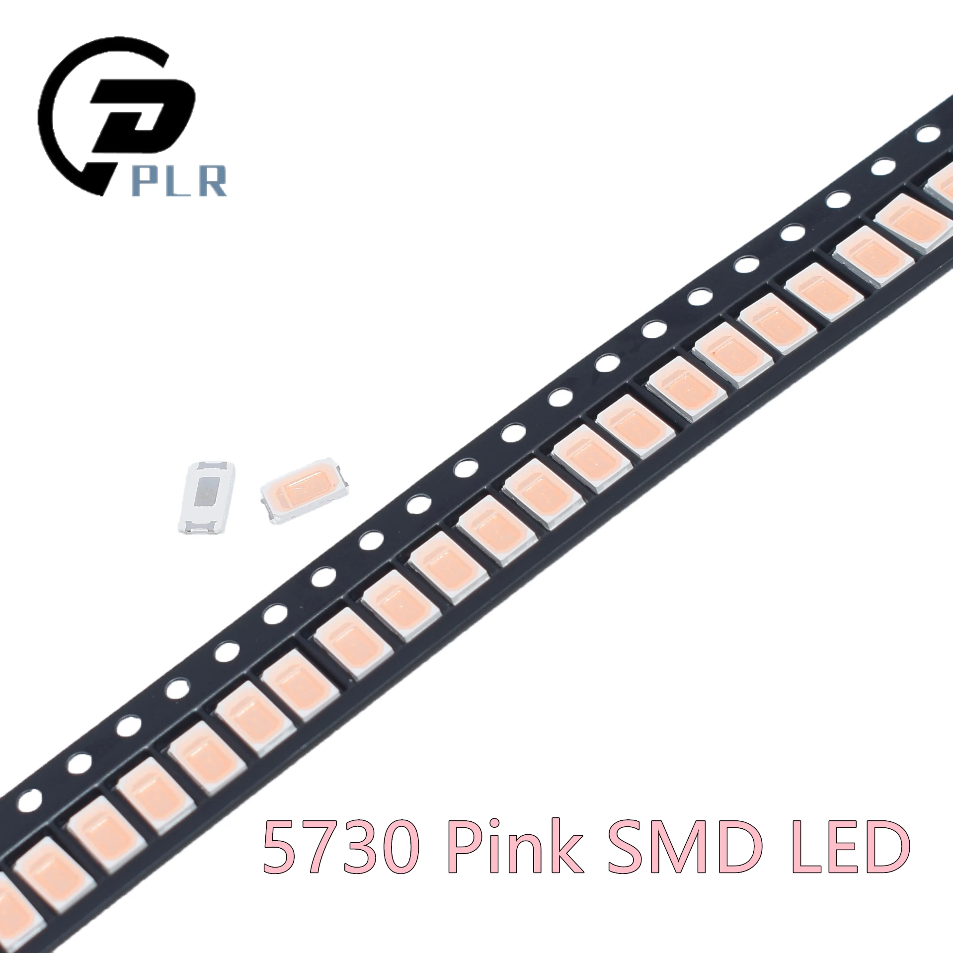 100 шт. 5630/5730 SMD/SMT Розовый Цвет поверхностного монтажа диоды для подавления