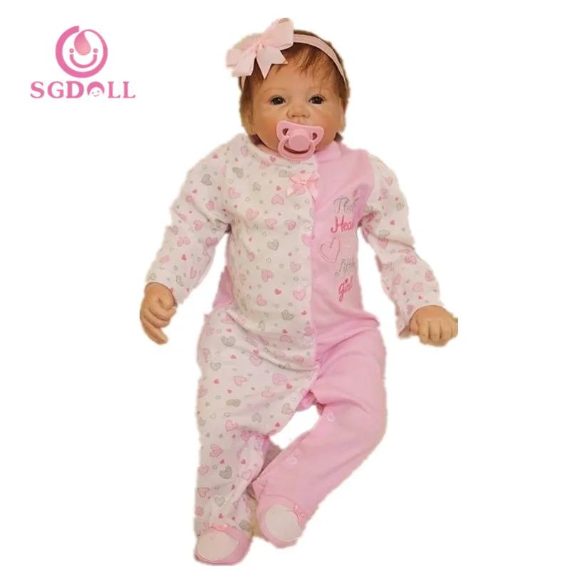 55 см/22 ''ручной работы lifelike Детские Силиконовые Винил Реалистичная Reborn малыша