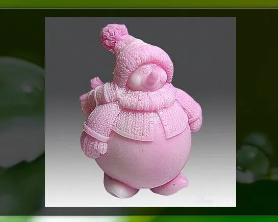 Силиконовые 3D формы в виде снеговика форма для мыла рождественские силиконовые