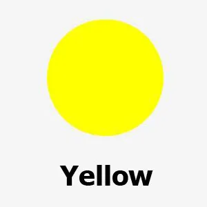 Yellow Цветные круглые этикетки 6 мм 8 мм 10 мм 13 мм 19 мм 25 мм 7 ярких неоновых цветов - Цвет: Yellow