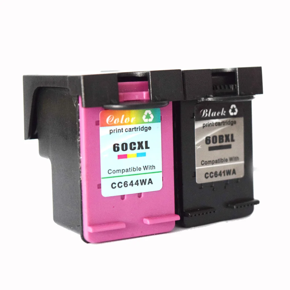Remanufactured Ink Cartridge Replacement for HP 60 XL 60XL Combo Pack Envy 100 120 DeskJet F4280 PhotoSmart C4780 Printer | Компьютеры и