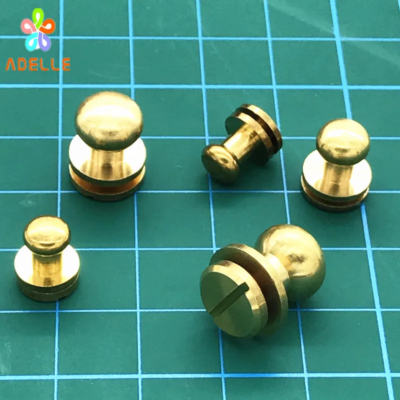 Прочный ремень из кожи и латуни 5/6/7/8/9/10 мм|belt screw|head buttonrivets riveter |