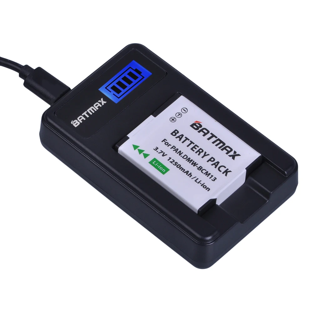 Batmax 3 Упак. DMW-BCM13 BCM13 DMWBCM13 батарея + LCD USB зарядное устройство для Panasonic Lumix ZS40 TZ60 ZS45 TZ57