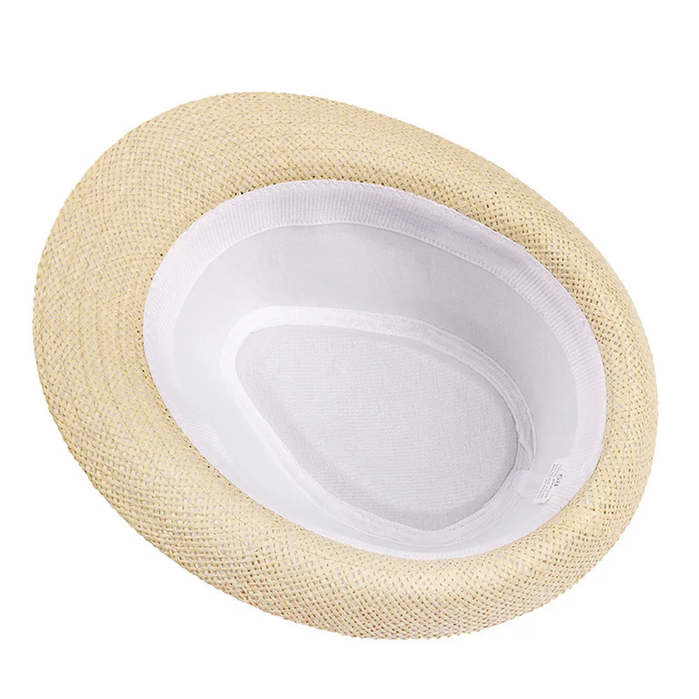 

Womail Unisex Trilby Gangster Cap Solid Color High Quality Beach Sun Straw Hat Band Casual Hot Sale Sunhat Hat 19APR12