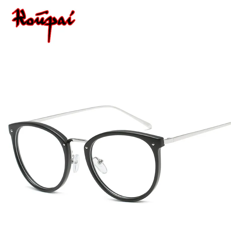 2018 Hipster прозрачные линзы Стекло ES frame Для женщин мужчин оптических оправ ботаник
