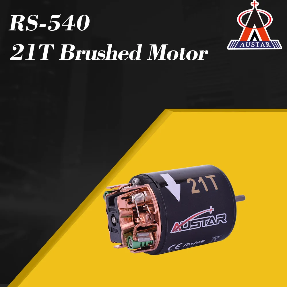 AUSTAR RS 540 21T 3 17 мм модифицированный щеточный двигатель для 1/10 Axial SCX10 RC4WD D90