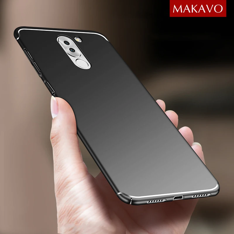 MAKAVO For Huawei Honor 6X Case Matte PC Hard Skin Unique Fundas Housing Slim Back Cover GR5 2017 Phone Cases |