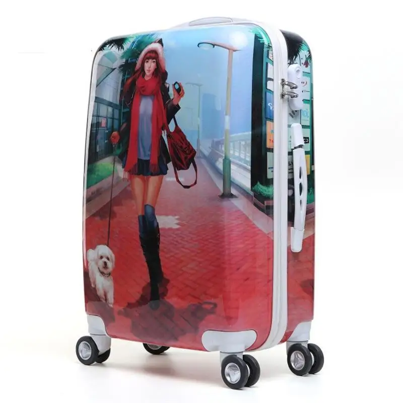 20 &quot22&quot 24 &quot26&quot дюймов красочные дорожные колеса de viaje con ruedas envio gratis valiz maletas koffer
