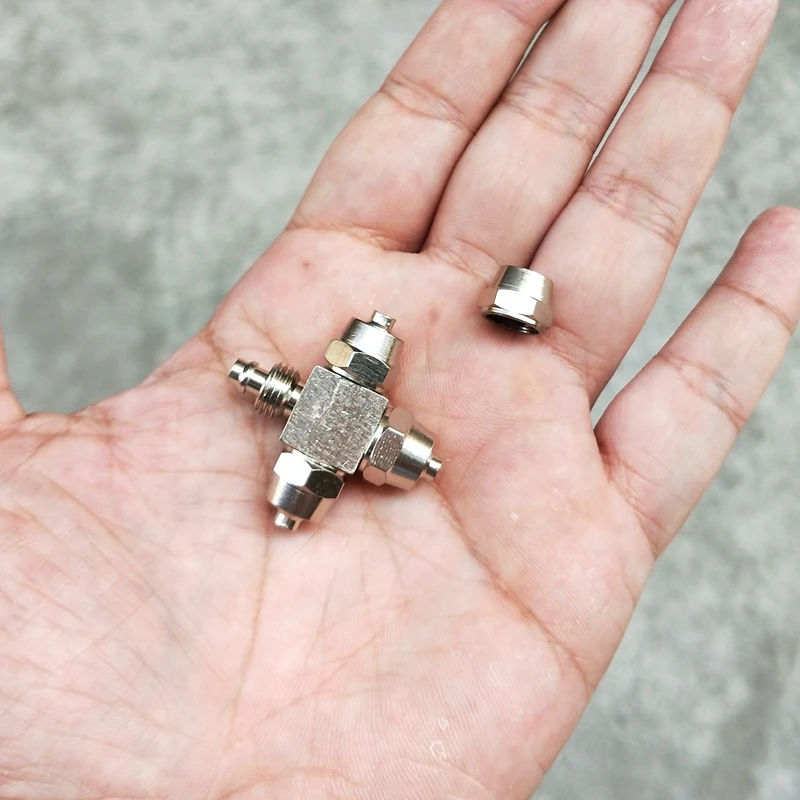 Аквариумные СО2 устойчивые простые разветвители металлические 3 полосные 4way с