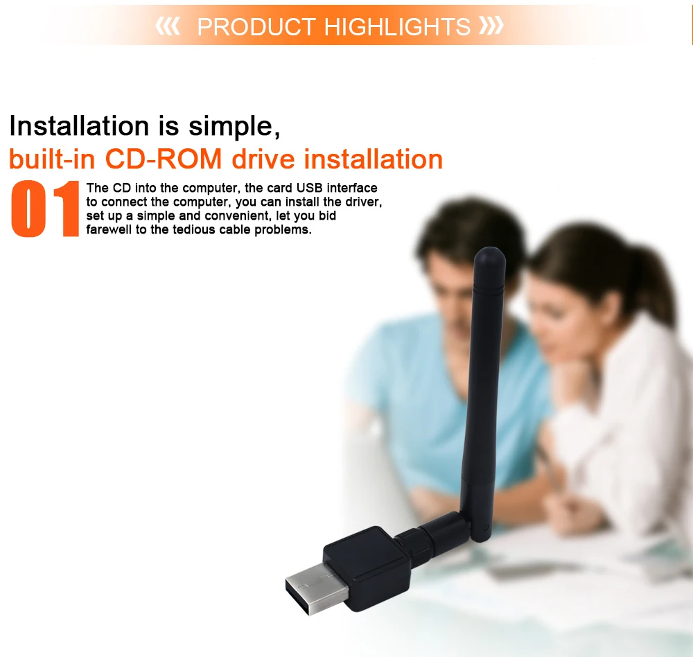 500 шт./лот 150 Мбит/с беспроводной Mini-USB WiFi адаптер сетевой адаптер LAN Карта 802.11n/g/b антенны Wi-Fi 2DB антенна MT7601 RT5370