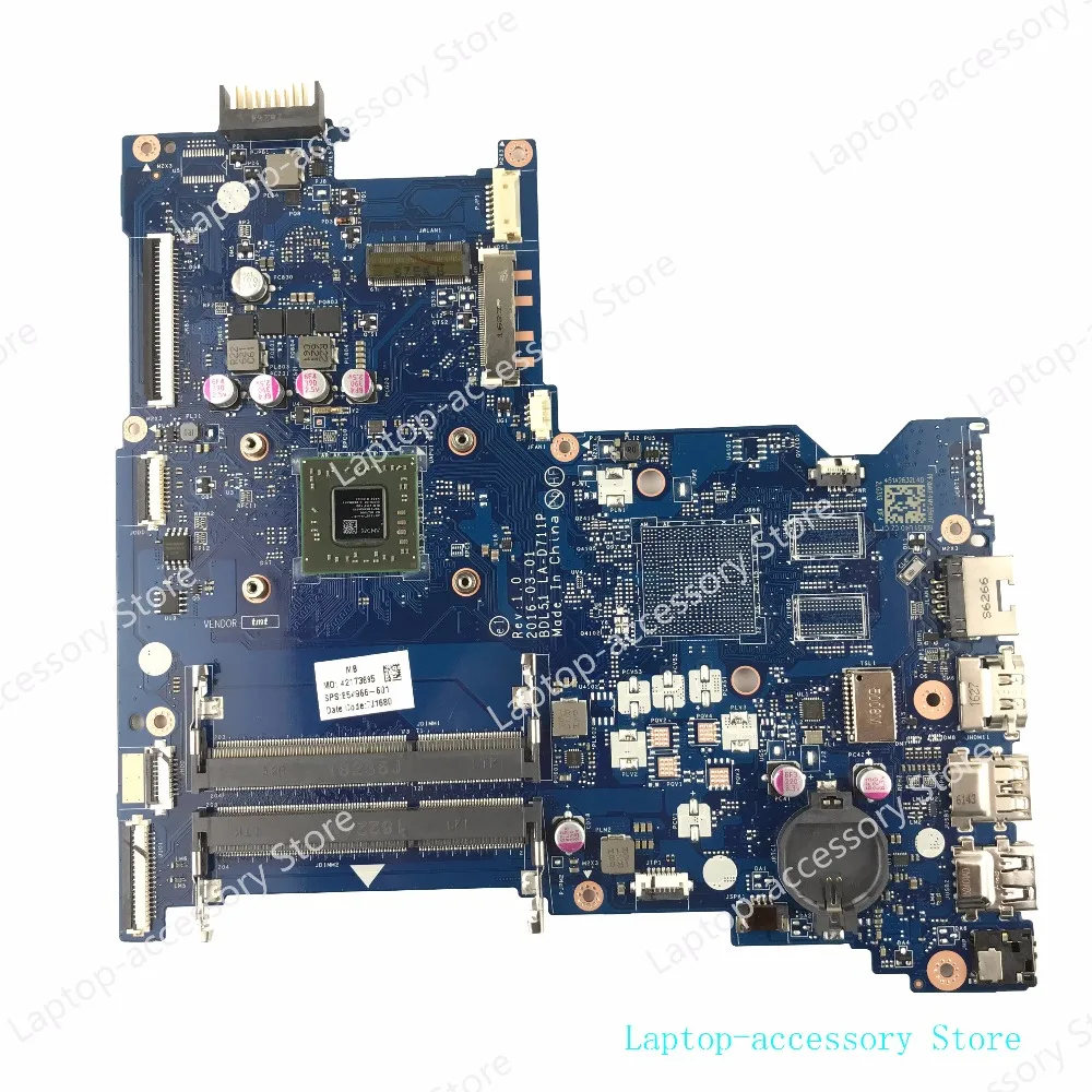 

Новинка материнская плата для ноутбука HP 15-BA 15Z-BA 15-BG 15-BA026CA материнская плата 854966-501 854966-601/Бесплатная доставка + 100% Протестировано