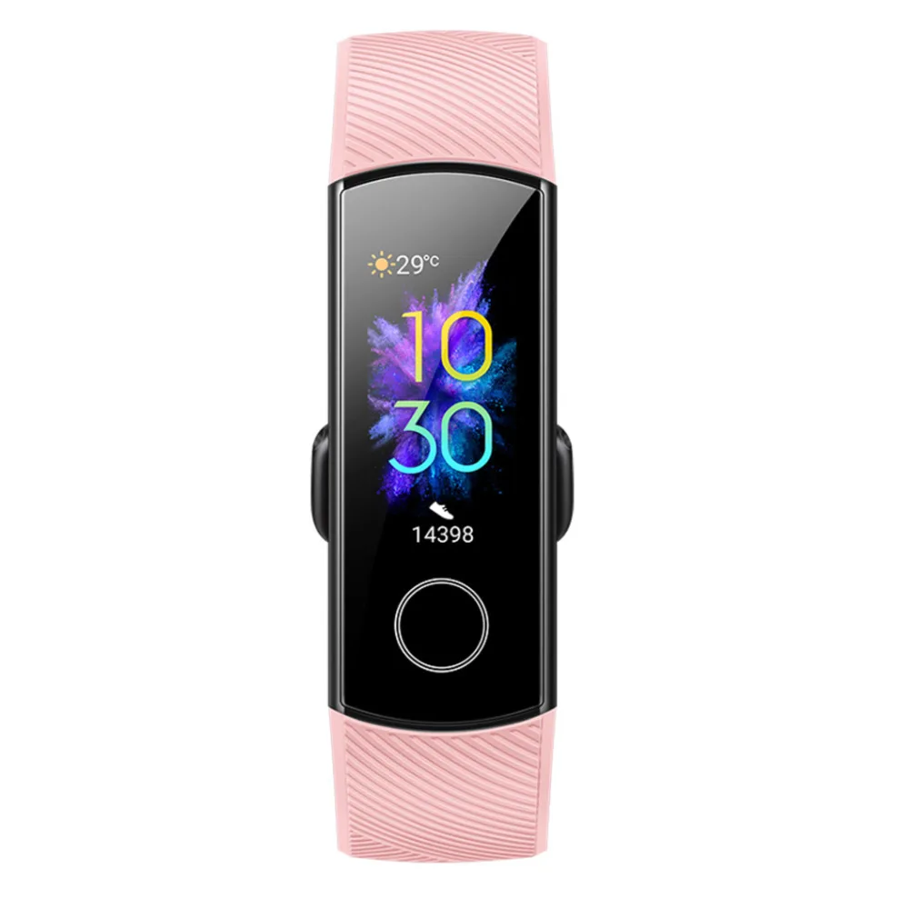 Новейший умный Браслет huawei Honor Band 5, кровяной кислород, цветной сенсорный экран, фитнес, пульс, водонепроницаемые Смарт-часы