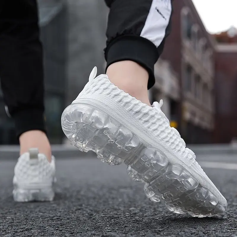 2019 Summer New Low-cut Men's Sneakers Breathable Low Heel Lace Casual Shoes Male Fashion Mesh White Kanye West |