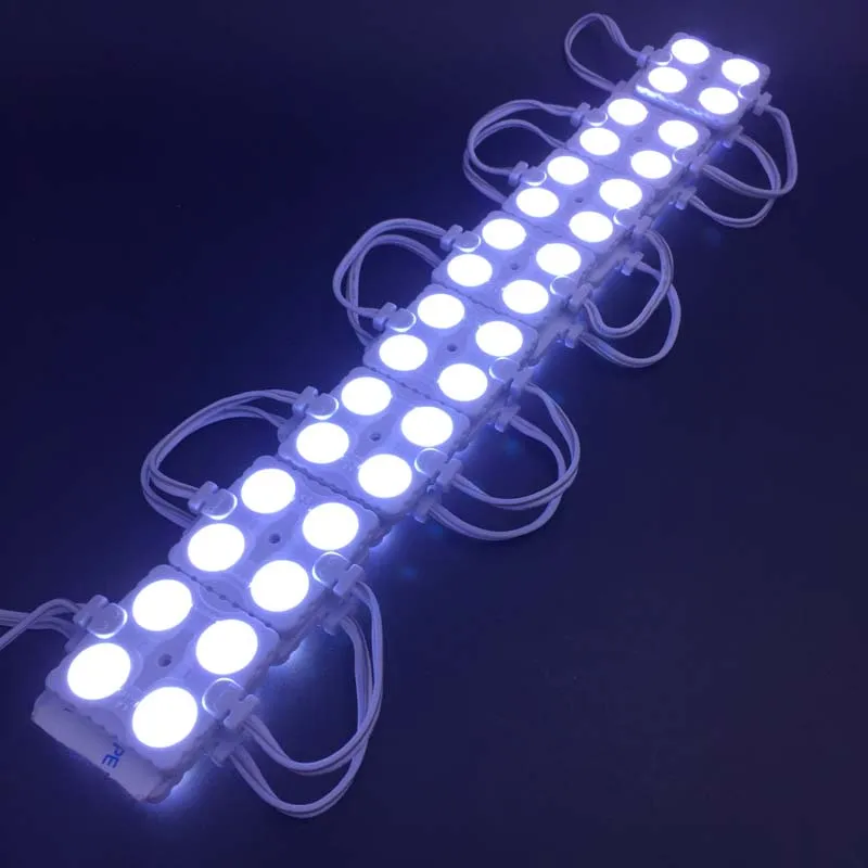 Водонепроницаемый светодиодный модуль 20 шт./лот IP65 SMD5630/5730 4 светодиода 12 В