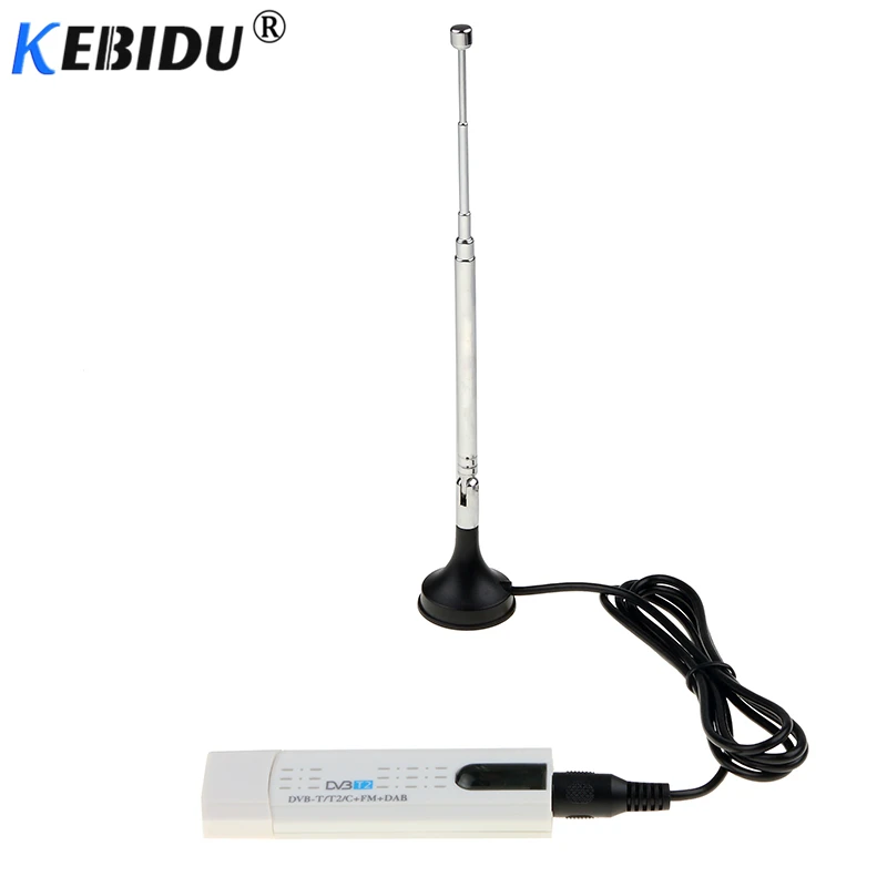 Цифровой спутник kebidu DVB T2 FM USB TV Stick тюнер с антенной приемник дистанционное