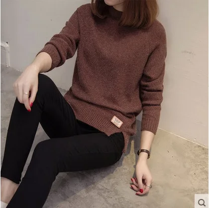 2019 New Female o-neck Sweater Women Knitted sweaters And Pullovers Long Sleeve Pull Femme Winter Cashmere Oversized Pullover | Женская