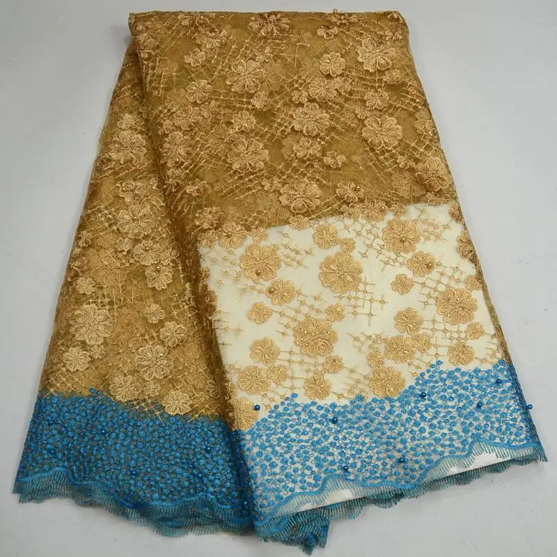 2018 бисерное свадебное кружевное платье африканская чистая кружевная