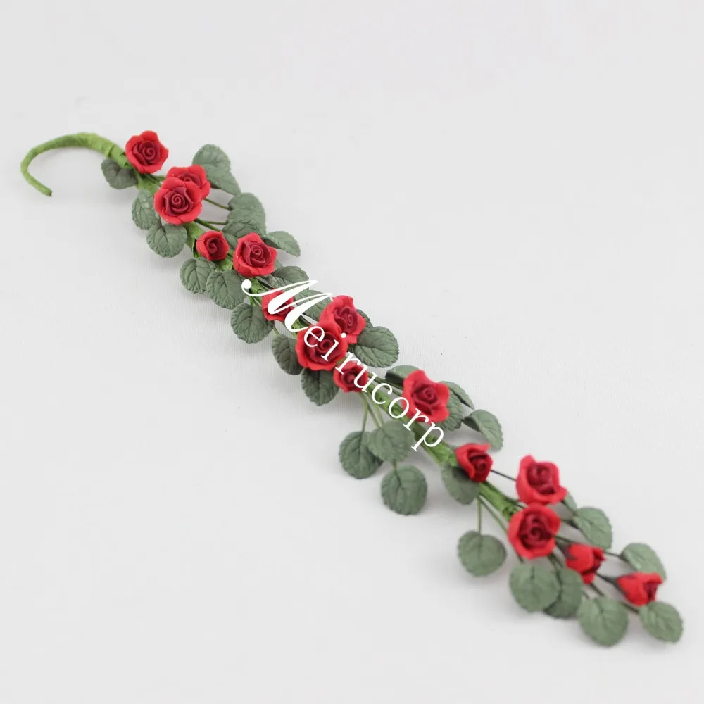 Кукольные кукольные дома 1:12 красные мини цветы опт|dollhouse mini|flower flowerflower red |