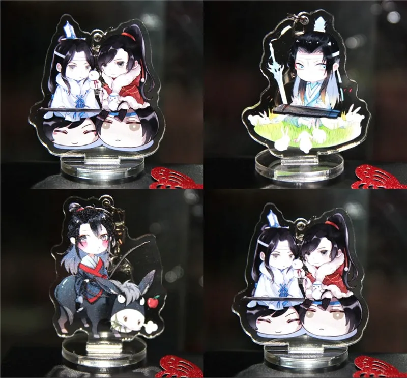 Аниме гроссмейстер демонических выращивания Wei wuxian Lan Wangji BL стенд брелок Хэллоуин