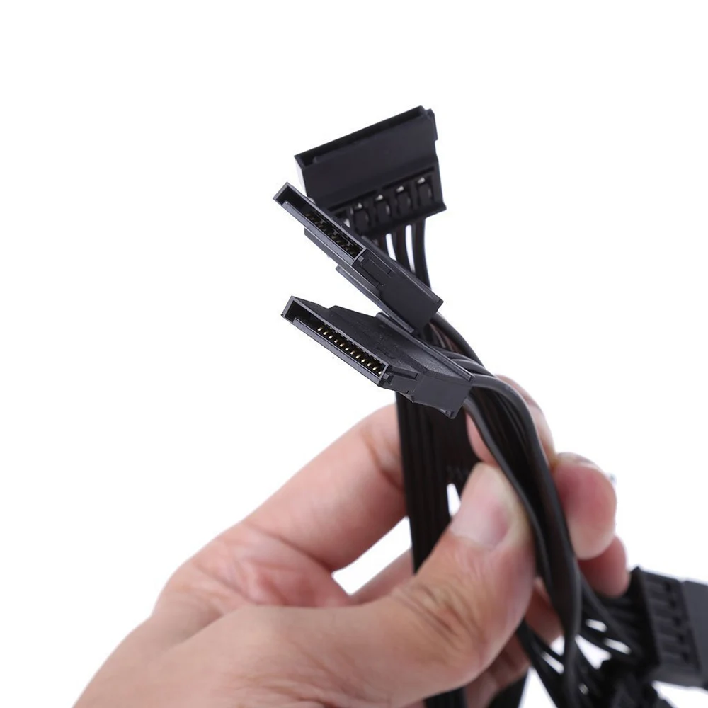 10 шт. IDE 4Pin на 5 SATA 15 Pin силовой сплиттер линия PC Линия преобразования мощности