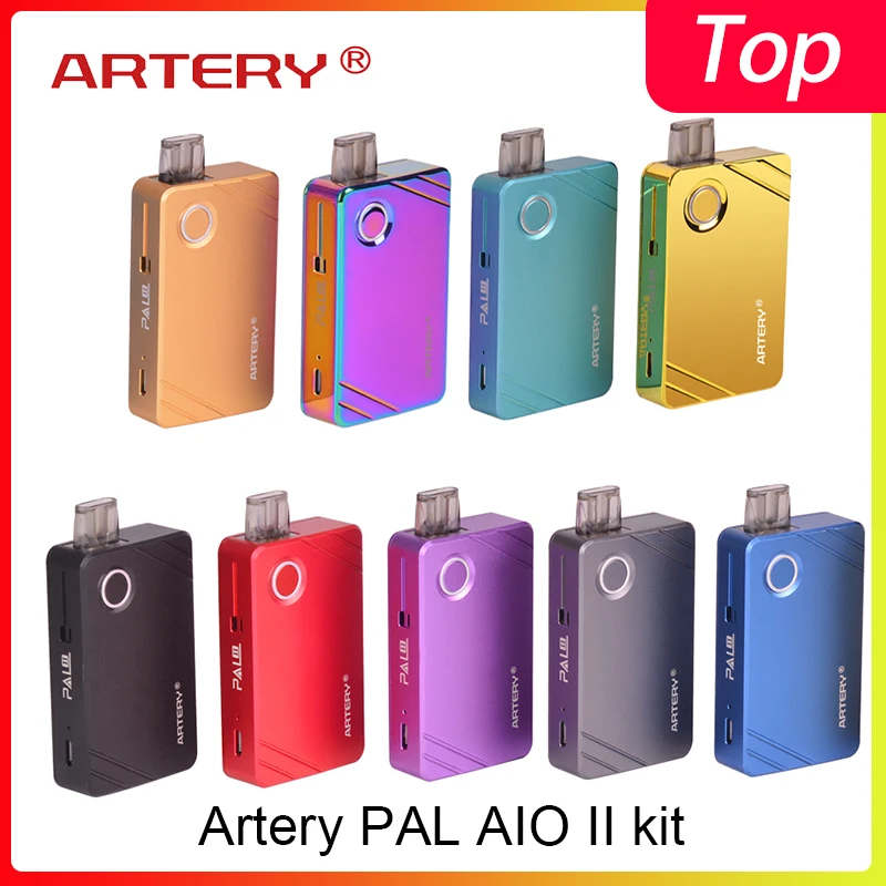 Новейший набор Vape Artery Pal AIO 2 комплект 1000 мАч с 3 мл резервуаром pod fit 1. 0ohm/сетка 0.6ohm