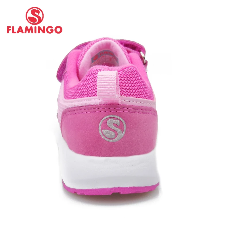 FLAMINGO LED Children Shoes Orthotic Leather Insoles Breathable Spring Kids Girl Sneaker Size 25-31 free shipping 91K-NQ-1260