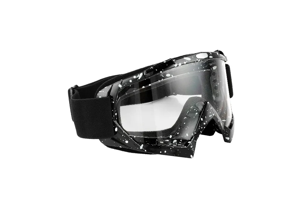 Мотокросс Лыжная Очки с носа гвардии темно серый серебристый принт спортивные