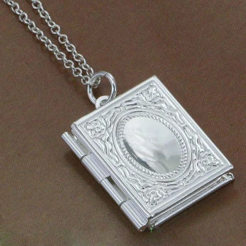 Новинка Мужская и женская модная книга фото медальон Кулон из бисера цепи