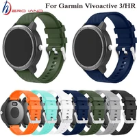 colorful rubber soft silicone replacement strap for garmin vivoactive3 smart wristband strap watchband for garmin vivoactive 3