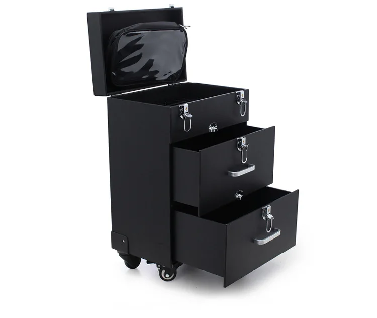 Тележка для ногтей макияж коробка Красота чехол с колесами профессиональный