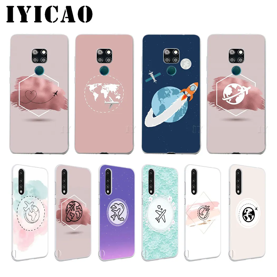 Жесткий чехол IYICAO для Huawei Honor 6A 6C 7A 7C 7X 8 8X 9 10 20 9X Lite Pro Play Note 10|Чехлы-накладки| |