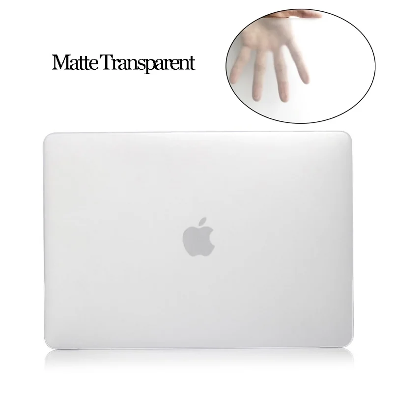 Прозрачный/матовый Жесткий Чехол для ноутбука Apple Macbook Air 11 13 дюймов Pro Retina Touch Bar 6 12