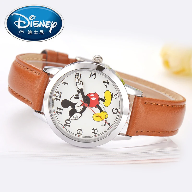 Дисней Женщины Микки Маус милая девушка любовь подарок Очаровательные кожаные