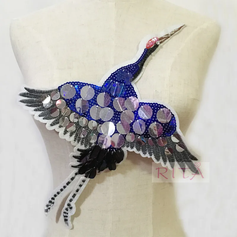 Патчи с блестками красно-венчатой вышивкой без клея 1 шт. 39*29 5 см | Дом и сад