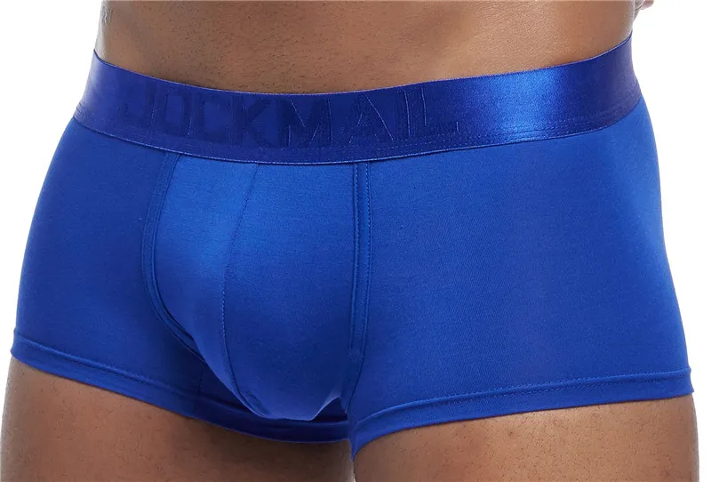 Синий JOCKMAIL, фирменное Мужское нижнее белье, трусы высокого качества, Модальные боксеры, мужские трусы, мужские трусы, calzoncillos - Цвет: Синий