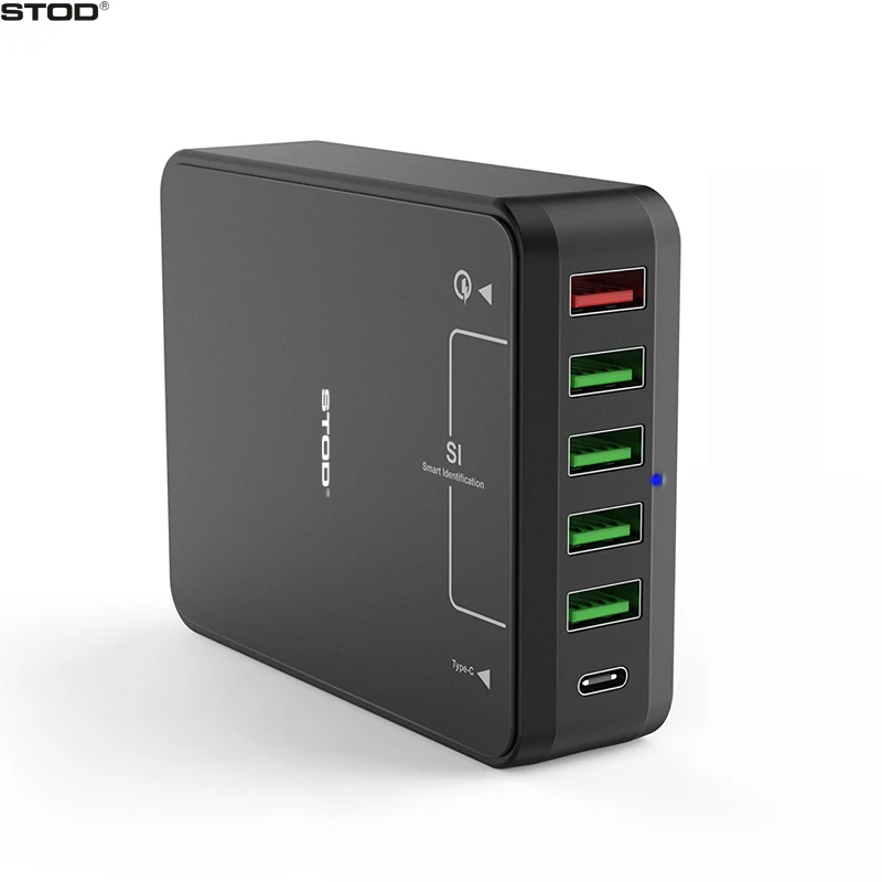 STOD Qualcomm Quick Charge 3,0 USB зарядное устройство type C USB-C порт для iPhone iPad samsung Galaxy S6 S7 S8 Edge huawei P10 адаптер переменного тока