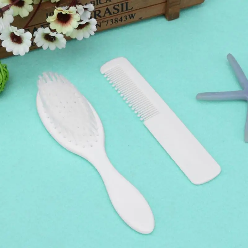 2pcs/Set 0-3Y Baby Combs Kit Hairbrush Head Massager Soft Gentle Comb for Boys Girls Newborn Baby Kids Hair Care Accessories