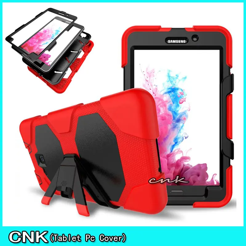 

Cover Case For Samsung Galaxy Tab A 7.0 T280 T285 Case Cover Silicone+PC Hybrid Rugged Stand Shockproof Case Cover