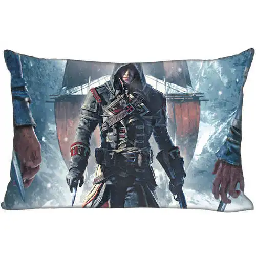 Лучший пользовательский чехол для подушки assassins_creed(1)@ 1 спальня дома прямоугольная Наволочка на молнии(одна сторона)@ 181205-05-01-26 - Цвет: Pillowcase