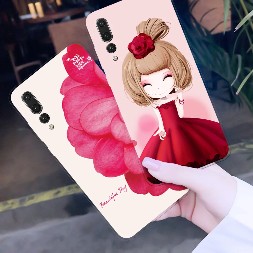 Цветной чехол с мультяшным дизайном для Huawei Honor 10 P8 P10 P20 Nova 2 Mate lite 2017 Y9 2018 Мягкий