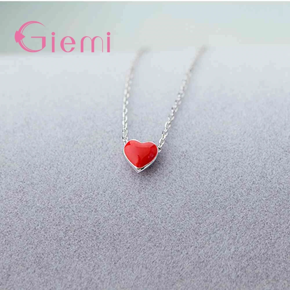 

Simple Design Charm Women Sweet Hurt Necklace Silver Chain Choker Necklace For Girls Popular Elegant Bijoux
