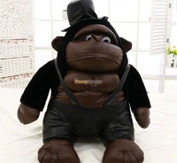 fancytrader 2015 hot selling 31 80cm super funny stuffed soft plush jumbo muscle gorilla toy free shipping ft50768