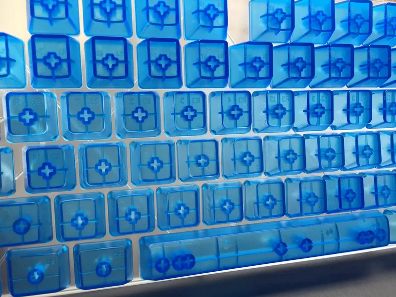 Прозрачные прозрачные колпачки для клавиш ABS с 104 клавишами OEM Cherry MX переключатели