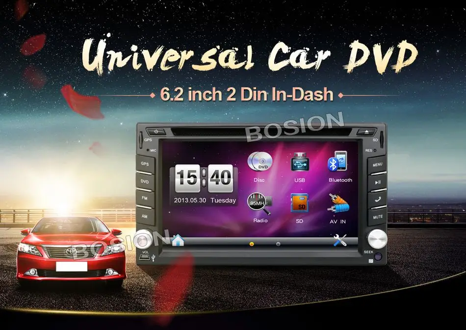 2016 ЕС склад Новый 6 2 &quotсенсорный экран автомобильный dvd-плеер gps навигационная